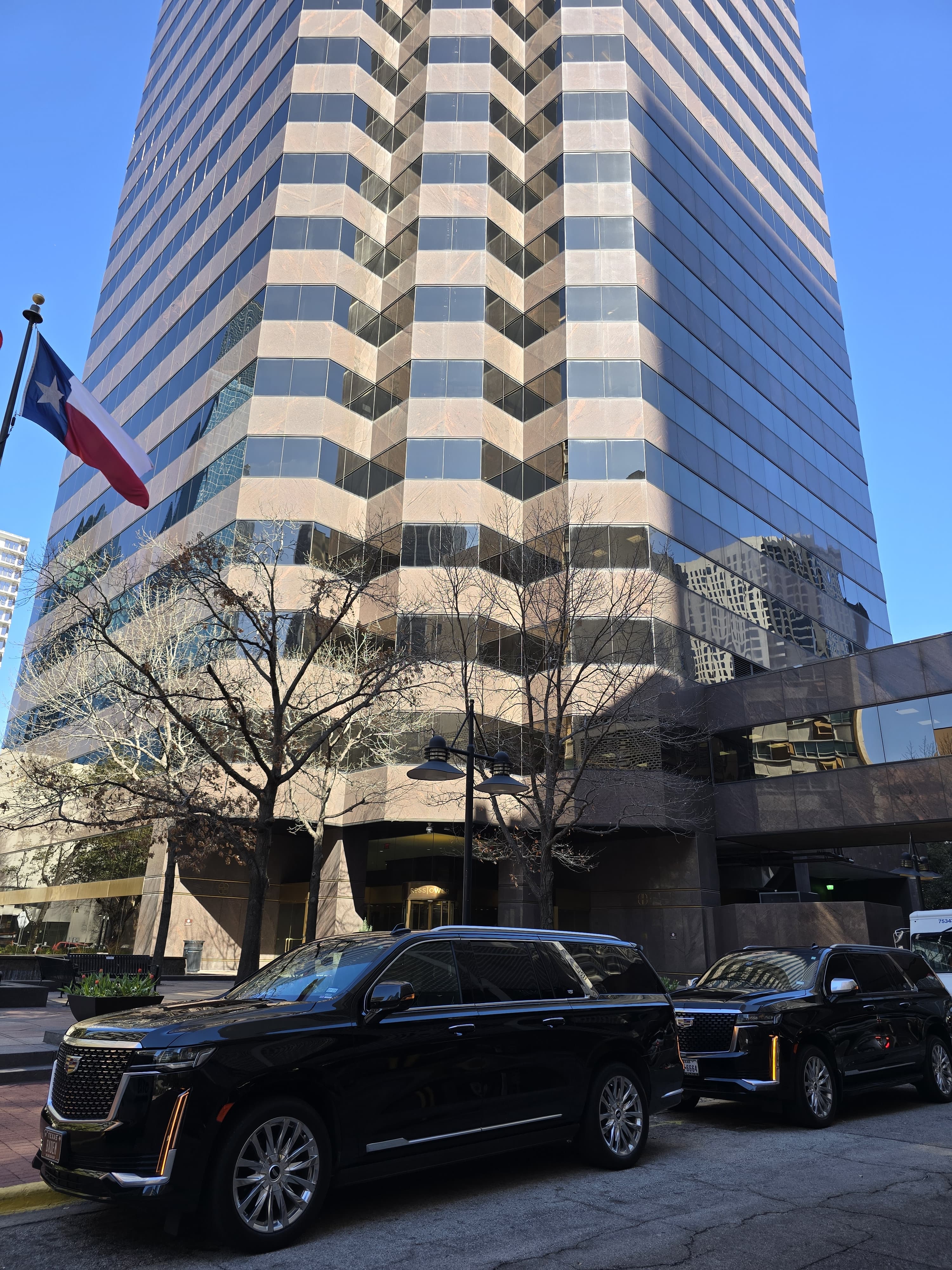 Black Cadillac Escalade luxury SUV in Dallas